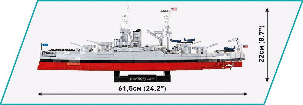 コビー COBI 4842 USS Pennsylvania Arizona BB38 BB39 Battleship 戦艦 1/300
