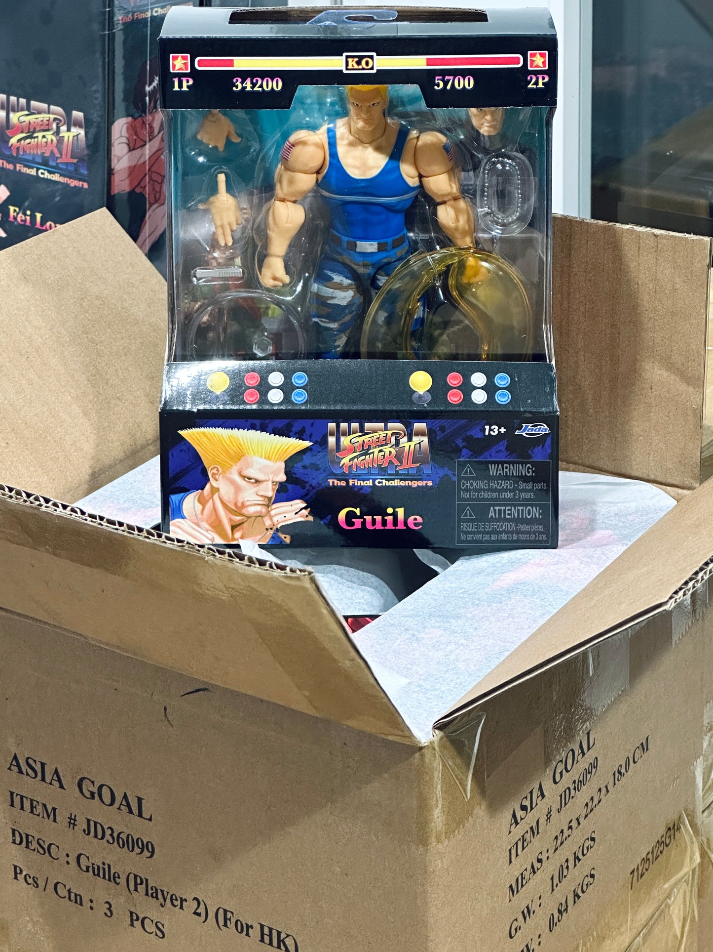 Jada Street Fighters JD36099 Guile ジェイダトイズ ストリートファイタ ガイル (player 2)