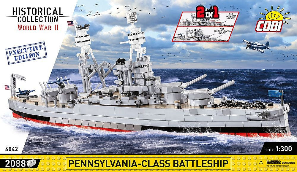 コビー COBI 4842 USS Pennsylvania Arizona BB38 BB39 Battleship 戦艦 1/300