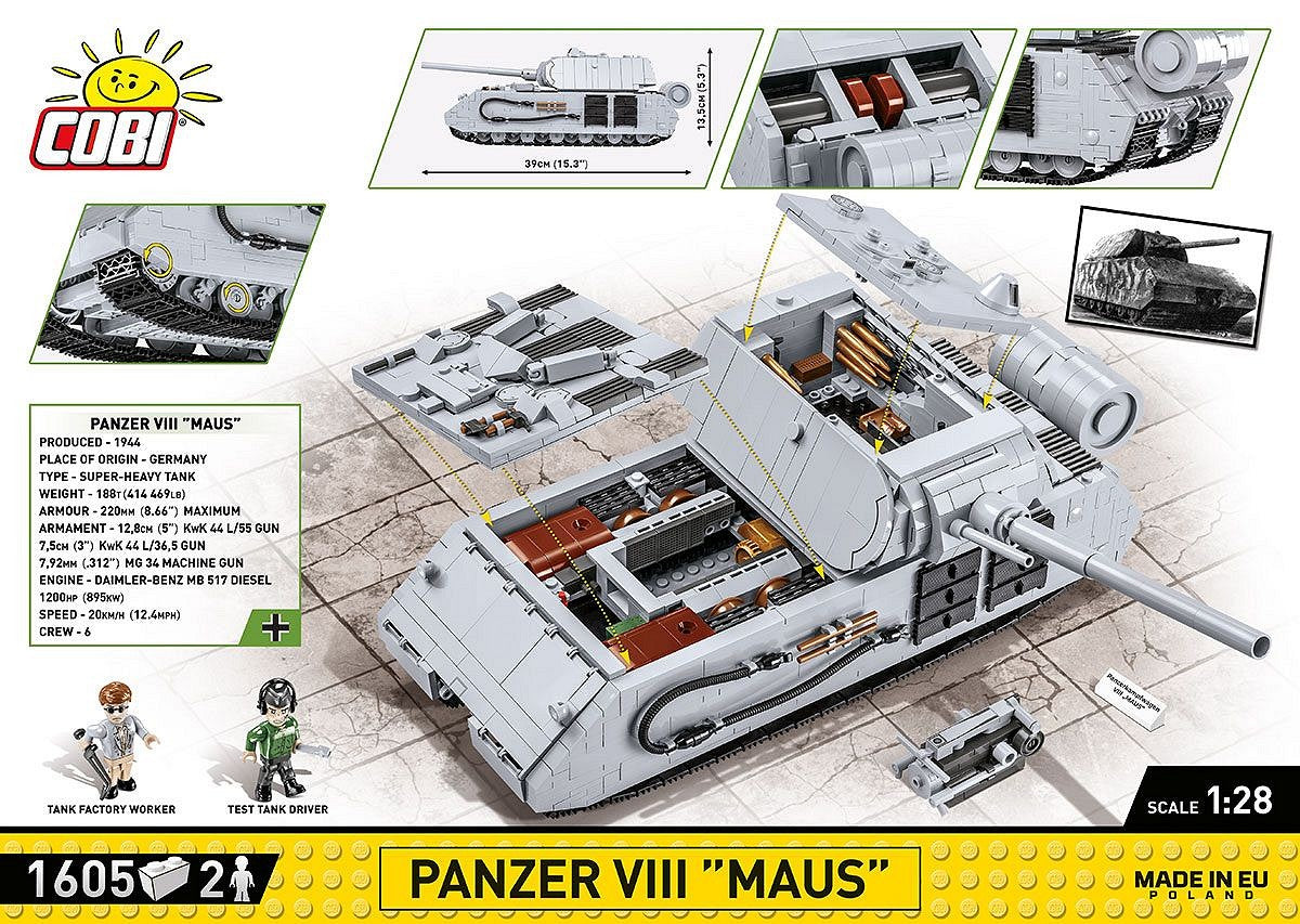 コビー COBI 2559 Panzer VIII Maus 超重戦車 1/28