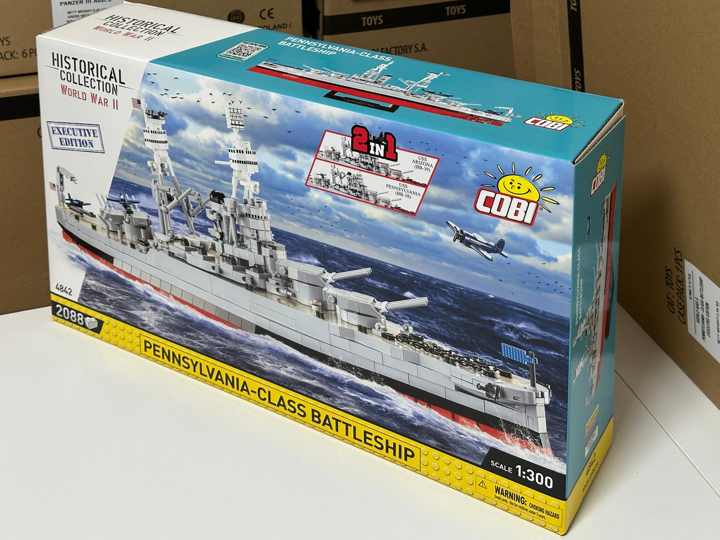 コビー COBI 4842 USS Pennsylvania Arizona BB38 BB39 Battleship 戦艦 1/300