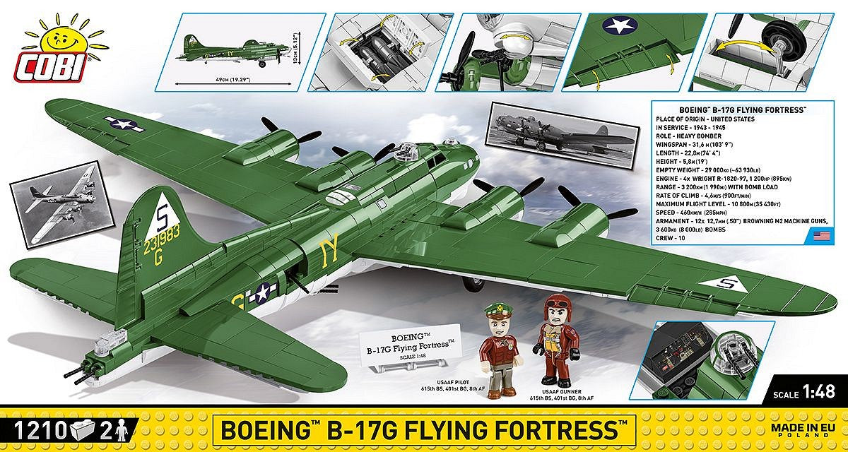 コビー COBI 5750 Boeing B-17G Flying Fortress 爆撃機 1/48