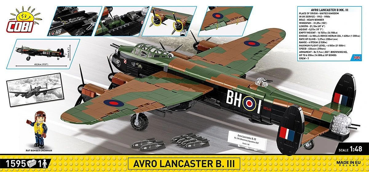 コビー COBI 5759 Avro Lancaster B.III 重爆撃機 1/48 WWII