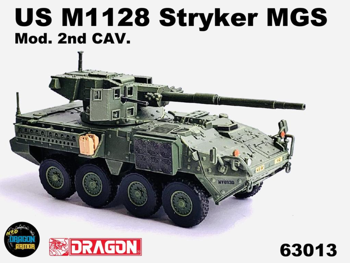 63013 1/72 US M1128 Stryker MGS Mod. 2nd CAV. Germany 2020 アメリカ M1128 ストライカー MGS Mod. 第 2 騎兵隊。ドイツ 2020