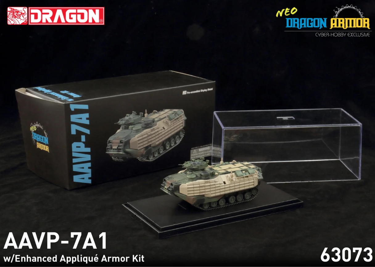 63073 1/72 AAVP-7A1 w/Enhanced Applique Armor Kit AAVP-7A1 強化アップリケ装甲キット付き