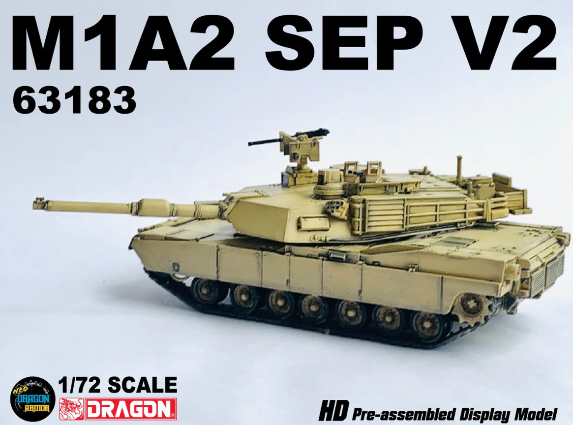 63183 1/72 M1A2 SEP V2 1st Cavalry Division, Germany M1A2 SEP V2 第1騎兵師団、ドイツ