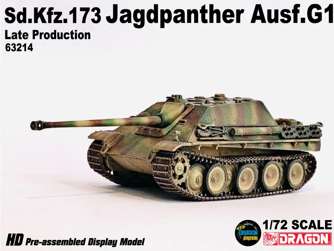 63214 1/72 Sd.Kfz.173 Jagdpanther Late Production s.Pz.Jg.Abt.560 Ardennes 1944 Sd.Kfz.173 ヤークトパンター後期型 s.Pz.Jg.Abt.560 アルデンヌ 1944