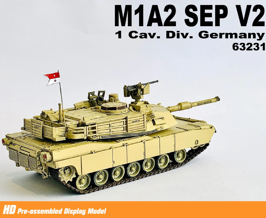 63231 1/72 M1A2 SEP V2, 1 Cav. Div. Germany M1A2 SEP V2、第1騎兵師団、ドイツ