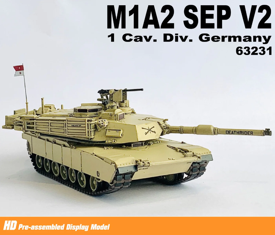 63231 1/72 M1A2 SEP V2, 1 Cav. Div. Germany M1A2 SEP V2、第1騎兵師団、ドイツ
