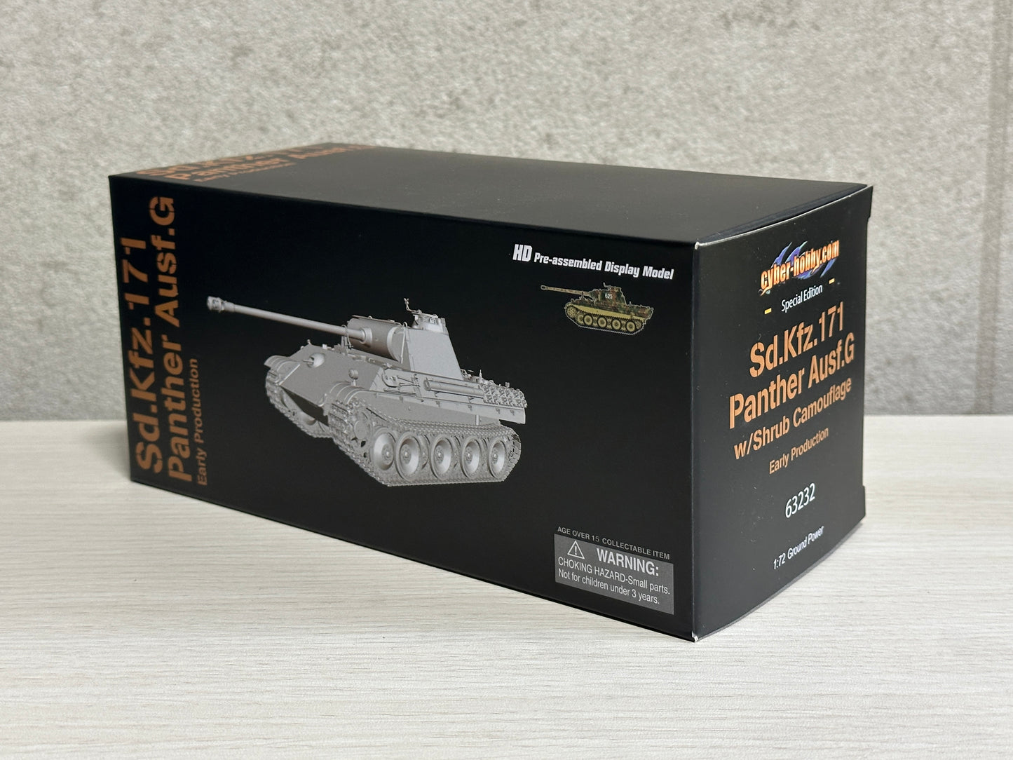 63232 1/72 Panther Ausf.G Early Production w/Shrub Camouflage パンターG型 初期生産型 低木迷彩塗装