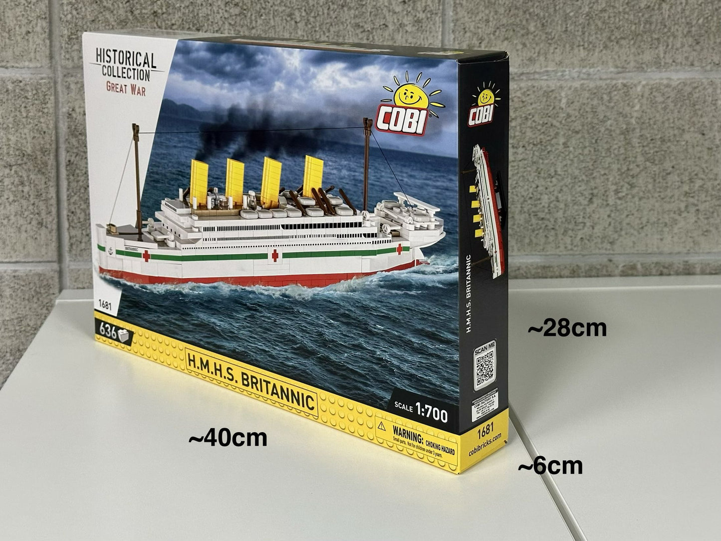 コビー COBI 1681 歴史コレクション 大戦 H.M.H.S ブリタニック Britannic EU製(ポーランド Poland)LEGO対応ブロック