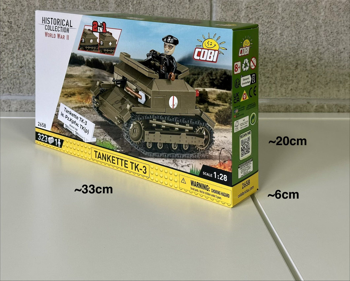 コビー COBI 2658 Tankette タンケットTK-3 ヒストリカルコレクション 第二次世界大戦 EU製(ポーランド Poland)LEGO 対応ブロック