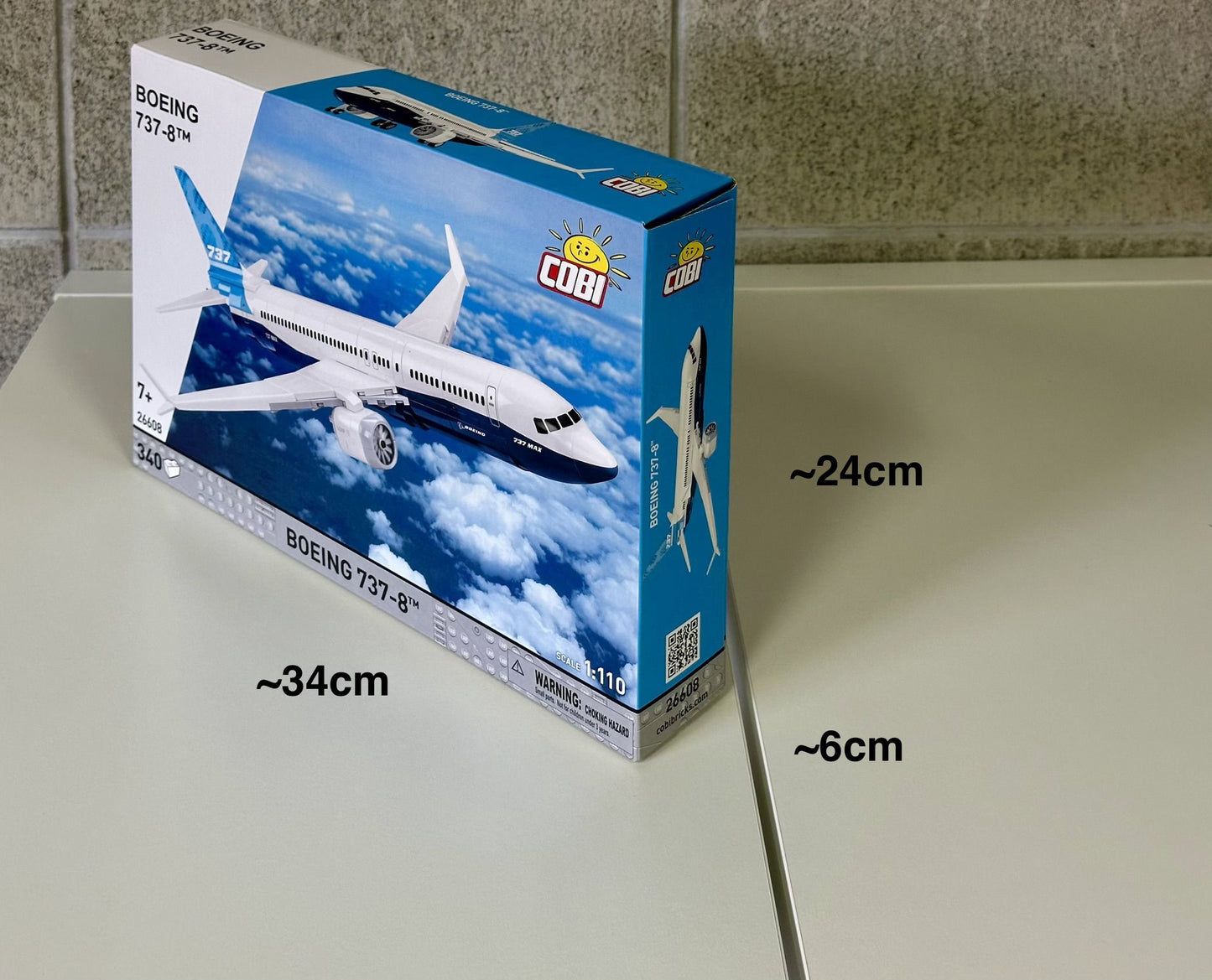 コビー COBI 26608 Boeing 737-8 ボーイング 飛行機 EU製(ポーランド Poland)LEGO 対応ブロック