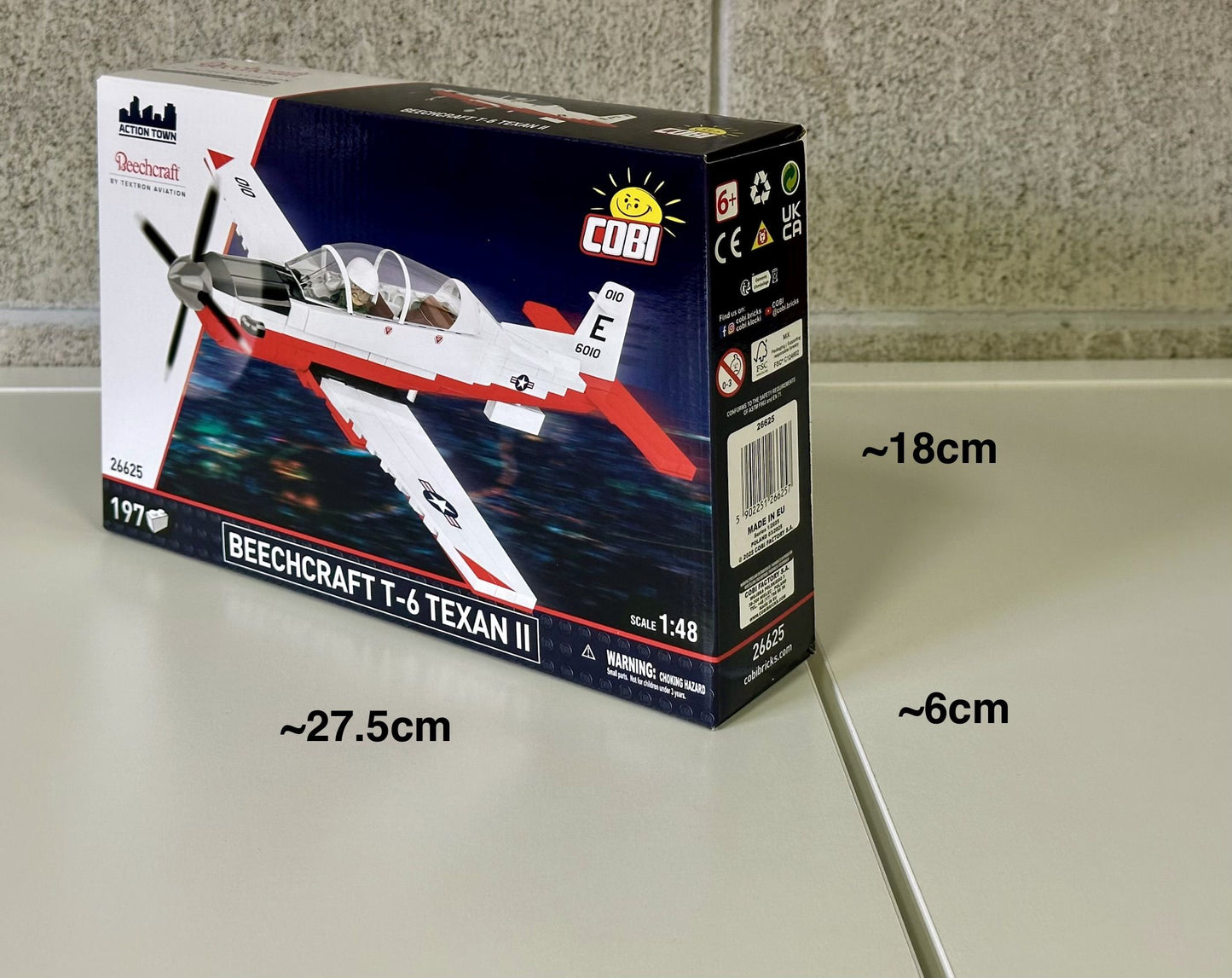 コビー COBI 26625 Civil aircraft Beechcraft T-6 Texan II テキサンII EU製(ポーランド Poland)LEGO 対応ブロック