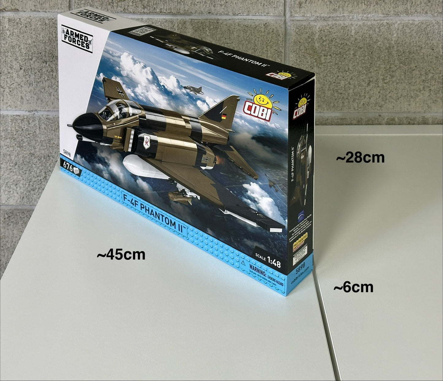 コビー COBI 5898 F-4F Phantom ファントムⅡ ミッドウェー ドイツ空軍 戦闘機 EU製(ポーランド Poland)LEGO 対応ブロック