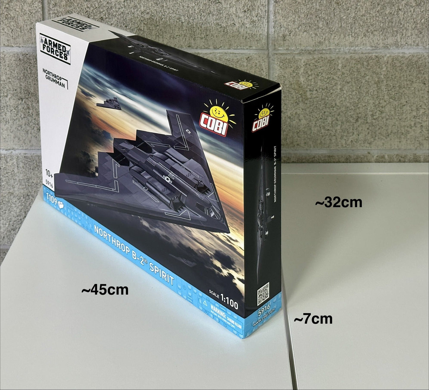 コビー COBI 5916 Armed Forces Northrop ノースロップグラマン B-2 スピリット ステルス機 EU製(ポーランド Poland)LEGO 対応ブロック