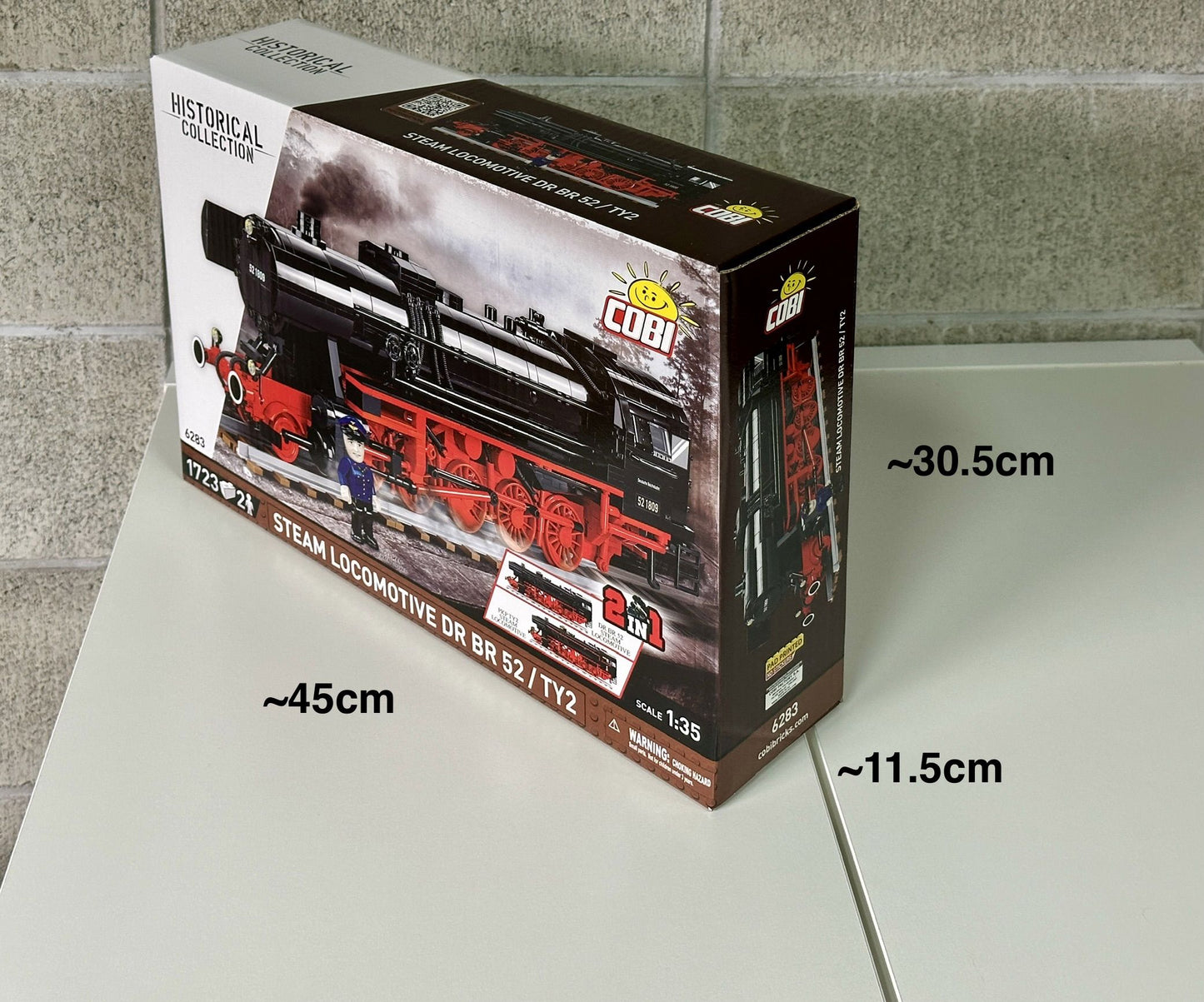 コビー COBI 6283 Steam Locomotive 蒸気機関車 DR BR 52/TY2 EU製(ポーランド Poland)LEGO 対応ブロック