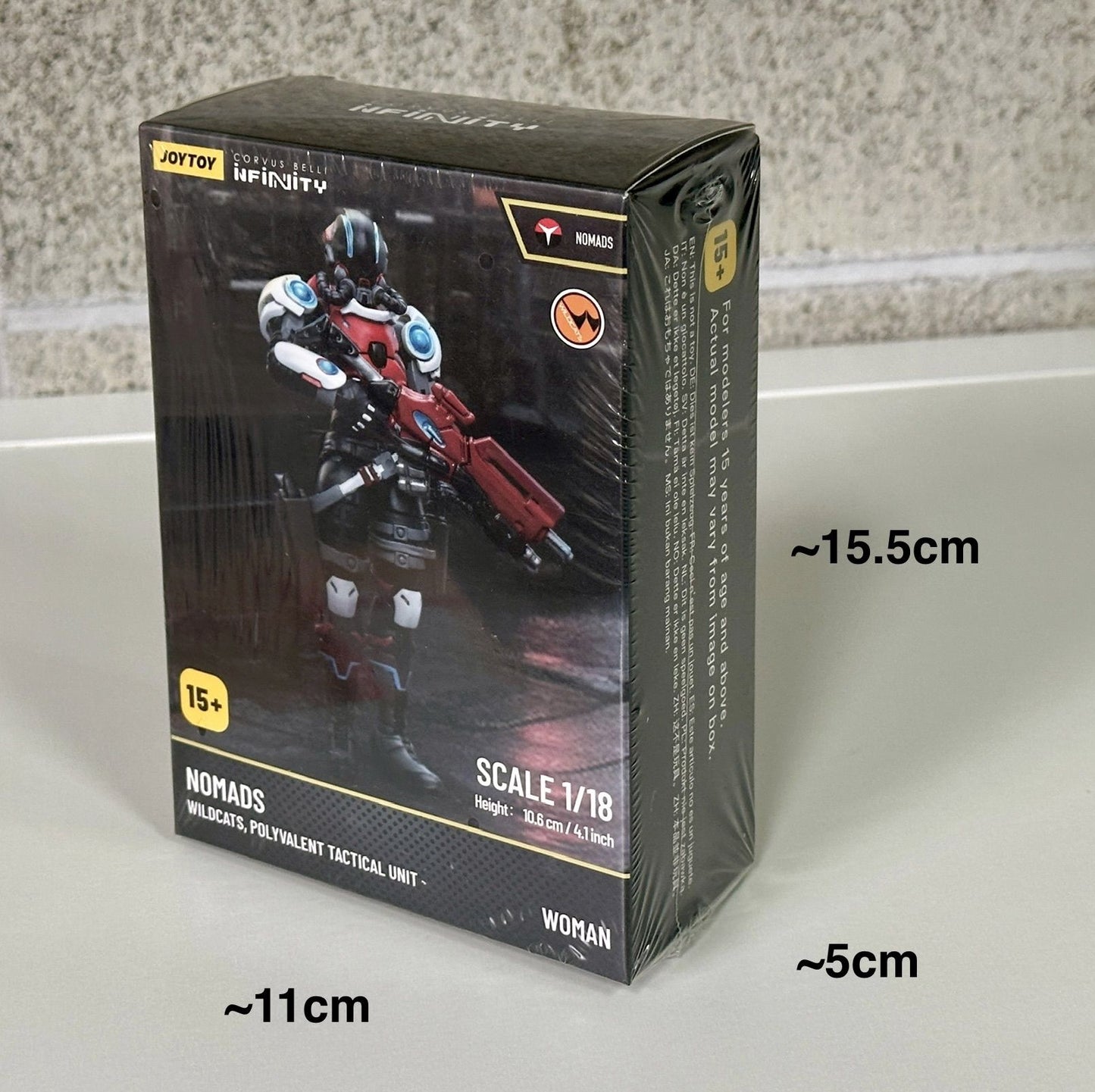 JOYTOY ジョイトイ Corvus Belli Infinity Nomads 40K JT7639 1/18 アクションフィギュア Nomads Wildcats, Polyvalent Tactical Unit #2 Woman