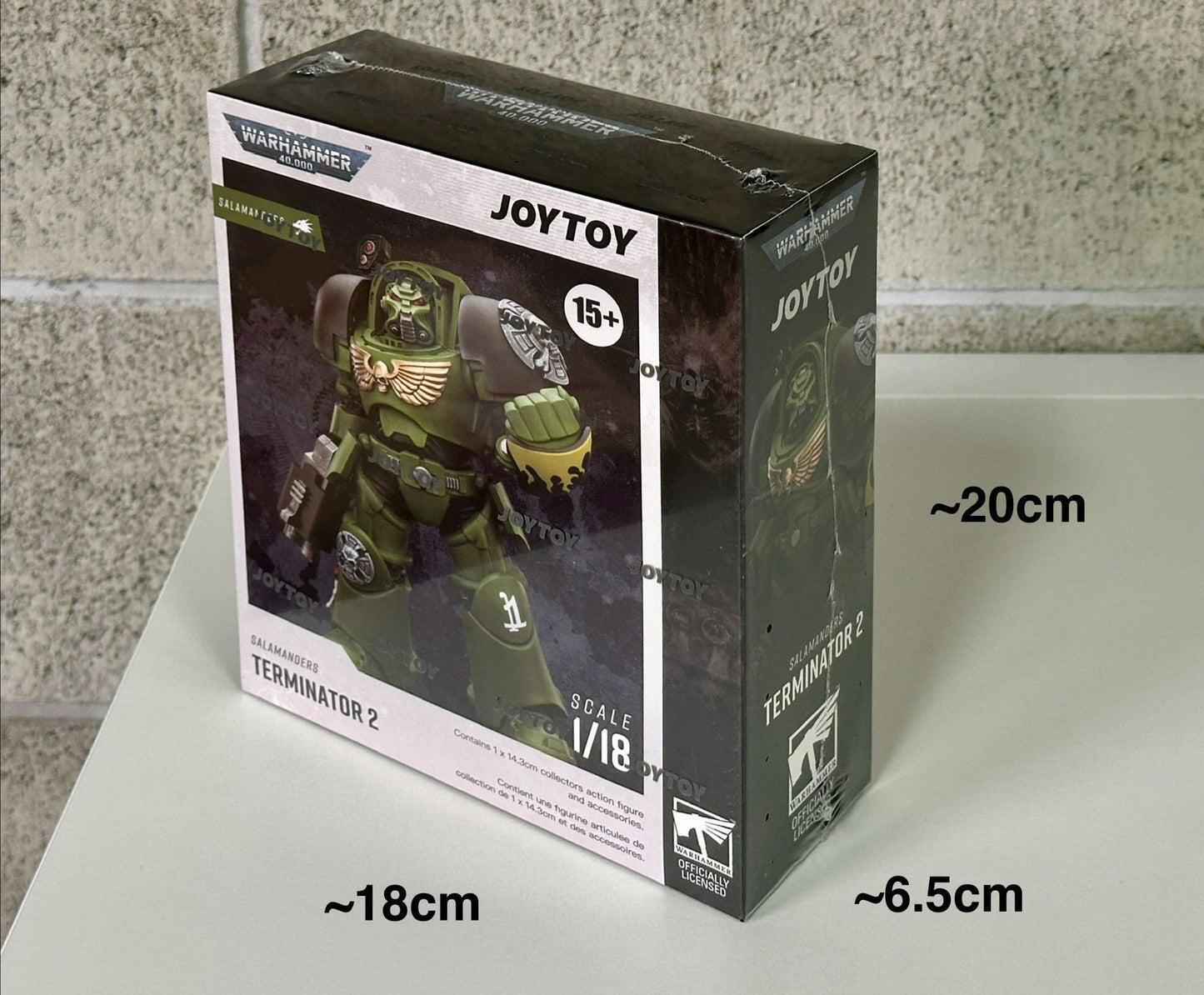 Warhammer ウォーハンマー 40K JT03226 JOYTOY ジョイトイ 1/18 アクションフィギュア サラマンダーターミネーター2 パワーフィストとストームボルター付き Salamanders Terminator 2 with Power Sword and Storm Bolter