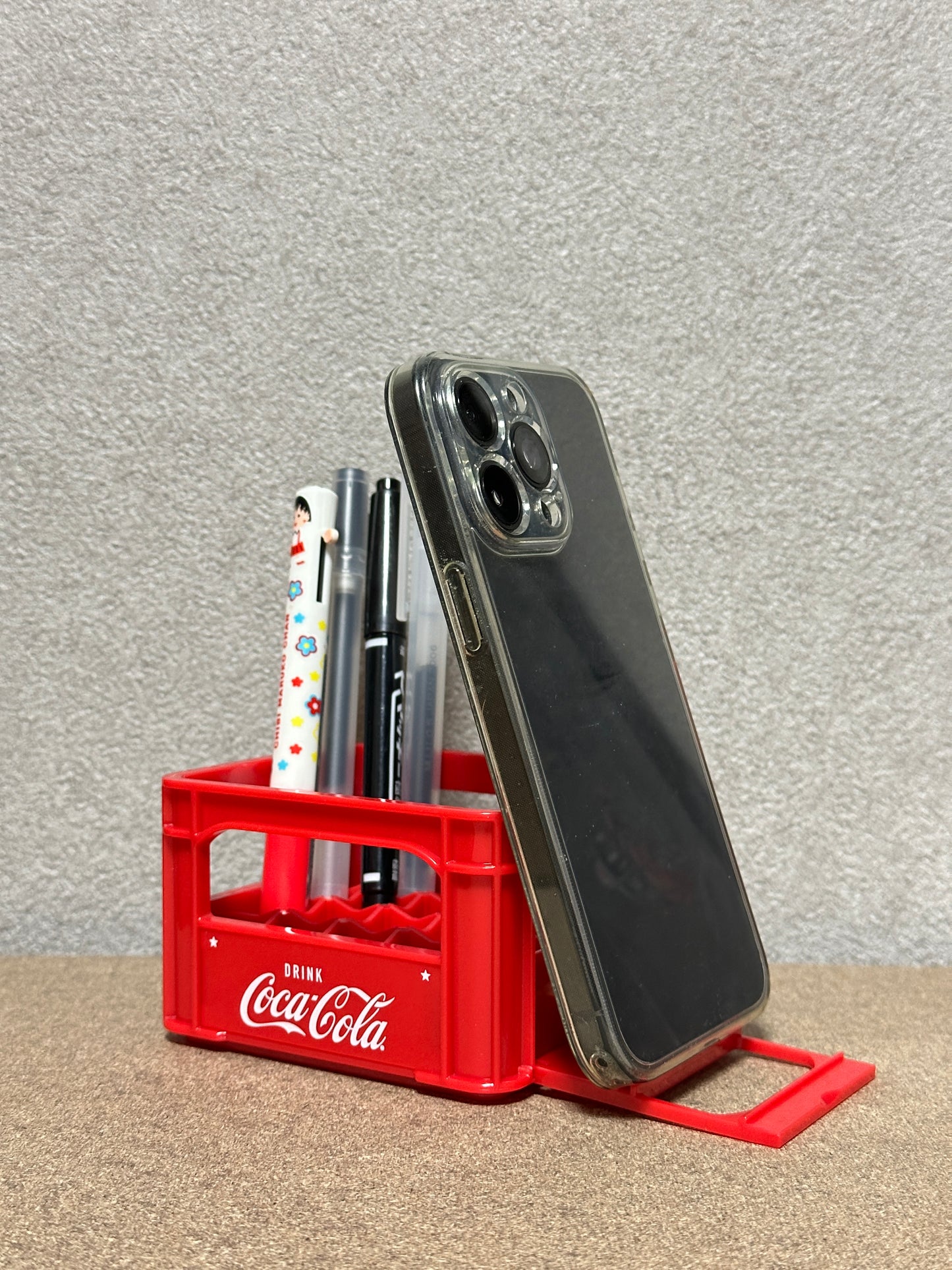 Tiny Style - Mobile Phone Stationery Stand - Coca-Cola タイニースタイル - 携帯電話用文房具スタンド - コカコーラ