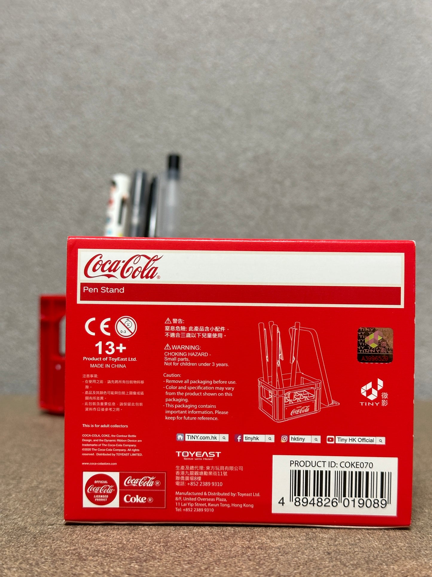 Tiny Style - Mobile Phone Stationery Stand - Coca-Cola タイニースタイル - 携帯電話用文房具スタンド - コカコーラ