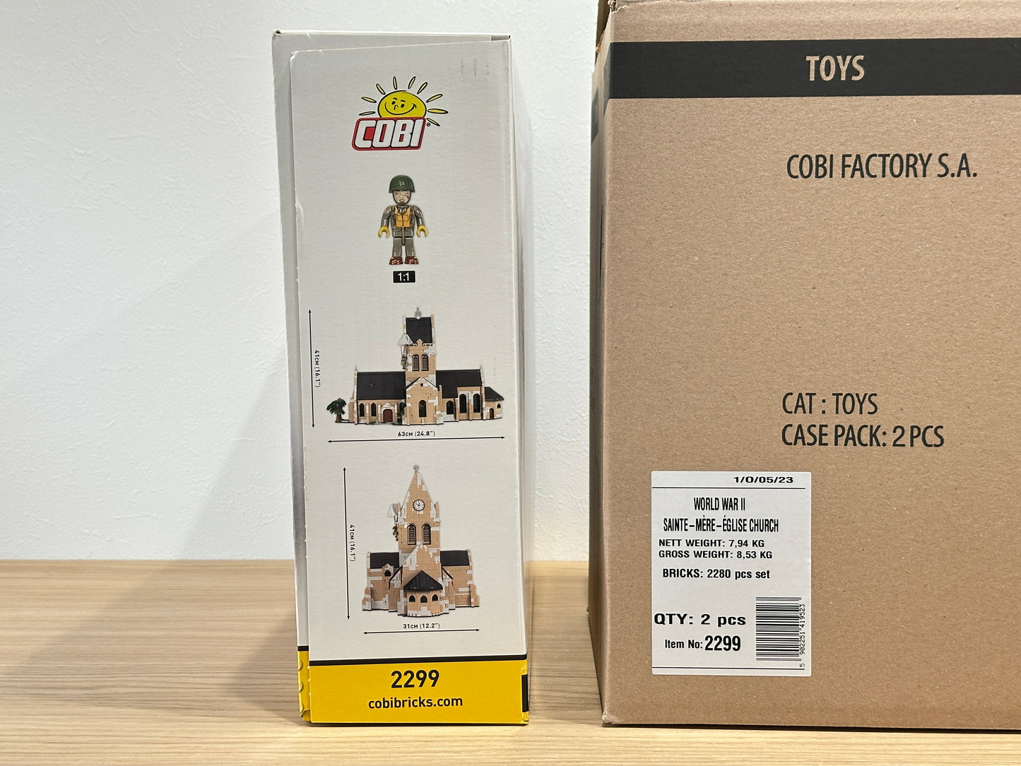 コビー COBI 2299 Sainte-Mère-Église Church 教会 WWII D-Day