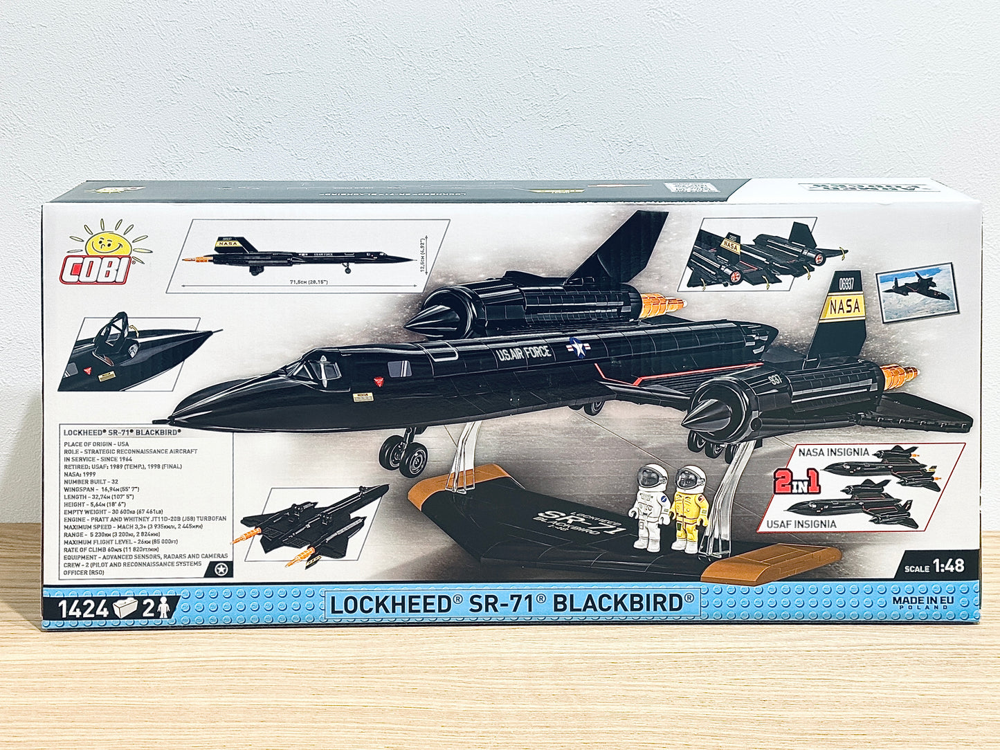 コビー COBI 5890 Lockheed SR-71 Blackbird 戦略偵察機 1/48