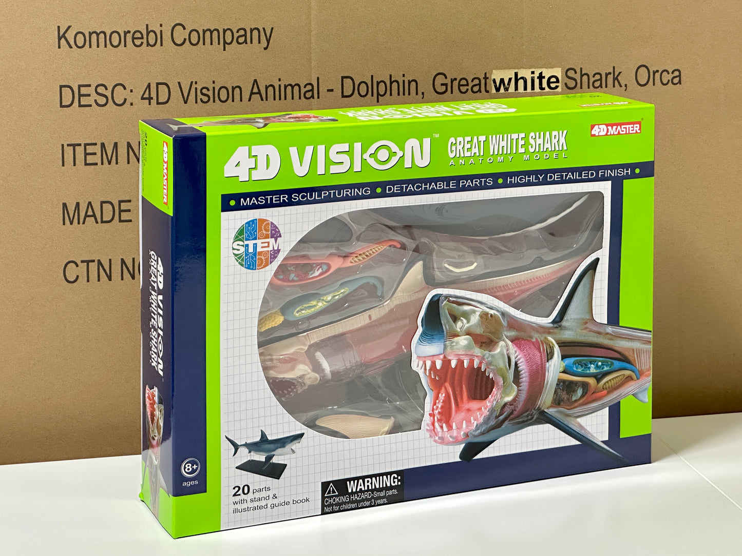 4D Master 622028 Great White Shark ホホジロザメ 解剖モデル