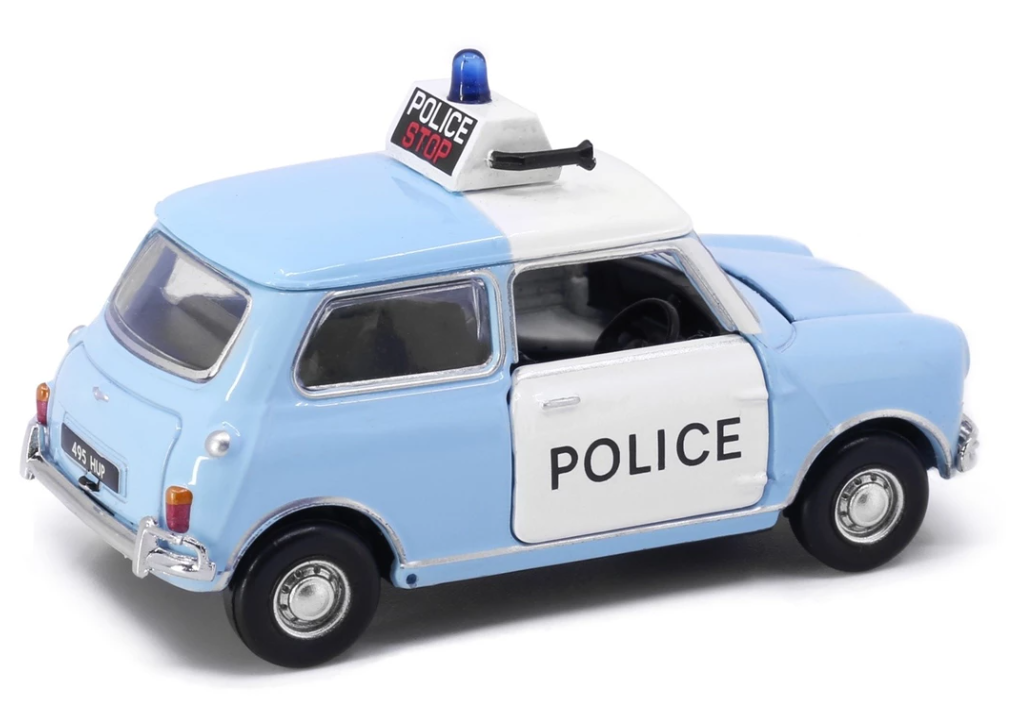 Tiny City UK21 Die-cast Model Car - Austin Mini UK Police Car (Blue) タイニー シティ UK21 ダイキャスト モデルカー - オースティン ミニ イギリス 警察車両 (ブルー)