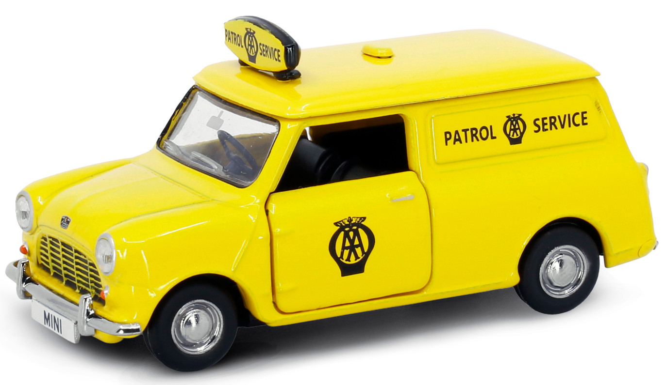 Tiny City Die-cast Model Car - AUSTIN Mini Van AA UK タイニーシティ ダイキャストモデルカー - オースティン ミニバン AA UK
