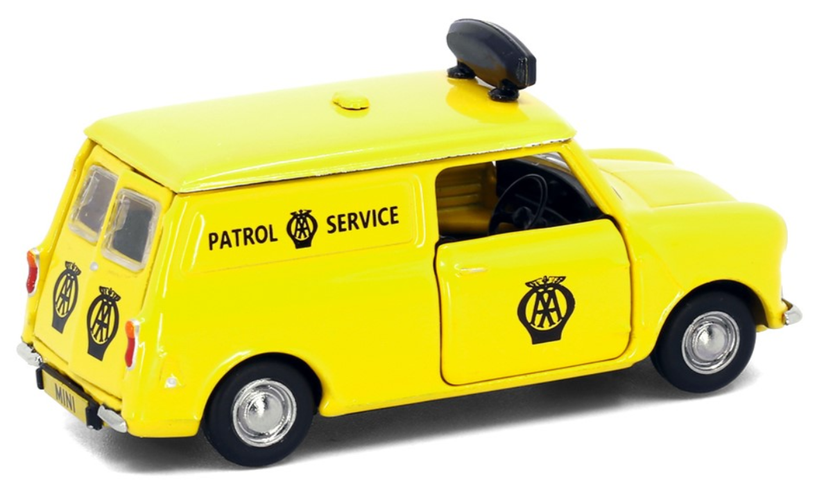 Tiny City Die-cast Model Car - AUSTIN Mini Van AA UK タイニーシティ ダイキャストモデルカー - オースティン ミニバン AA UK