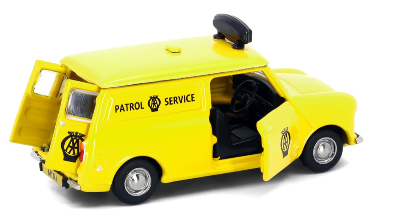 Tiny City Die-cast Model Car - AUSTIN Mini Van AA UK タイニーシティ ダイキャストモデルカー - オースティン ミニバン AA UK