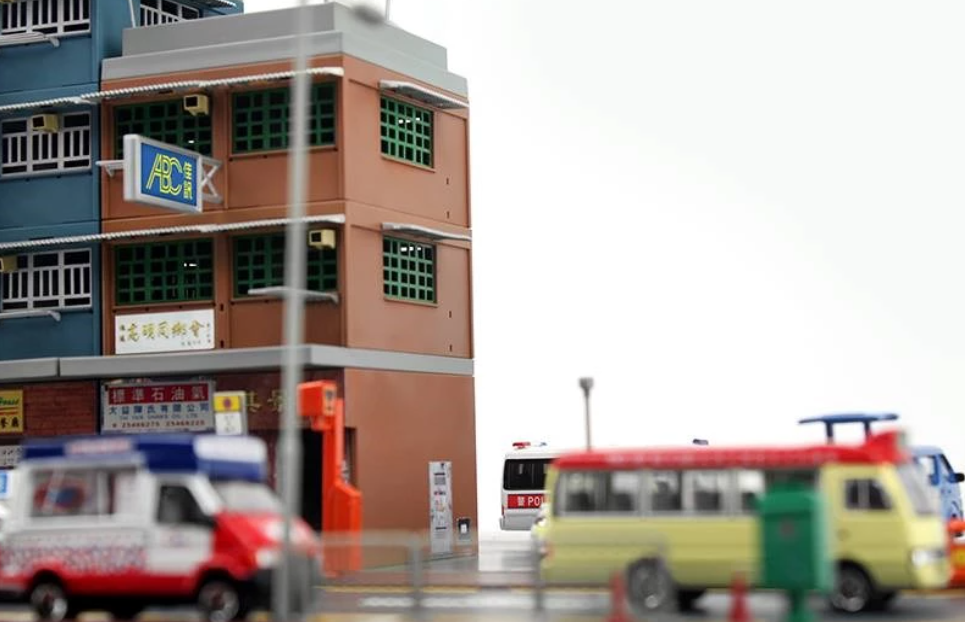 Tiny City Bd3 Hong Kong Old Tenements Street Diorama タイニーシティBd3 香港オールド・テネメント・ストリートジオラマ