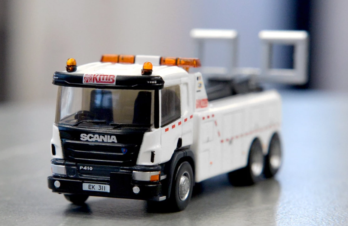 Tiny City Die-cast Model Car - 1/ 110 KMB SCANIA Tow Truck EK311 タイニーシティ ダイキャストモデルカー - 1/110 KMB SCANIA レッカー車 EK311