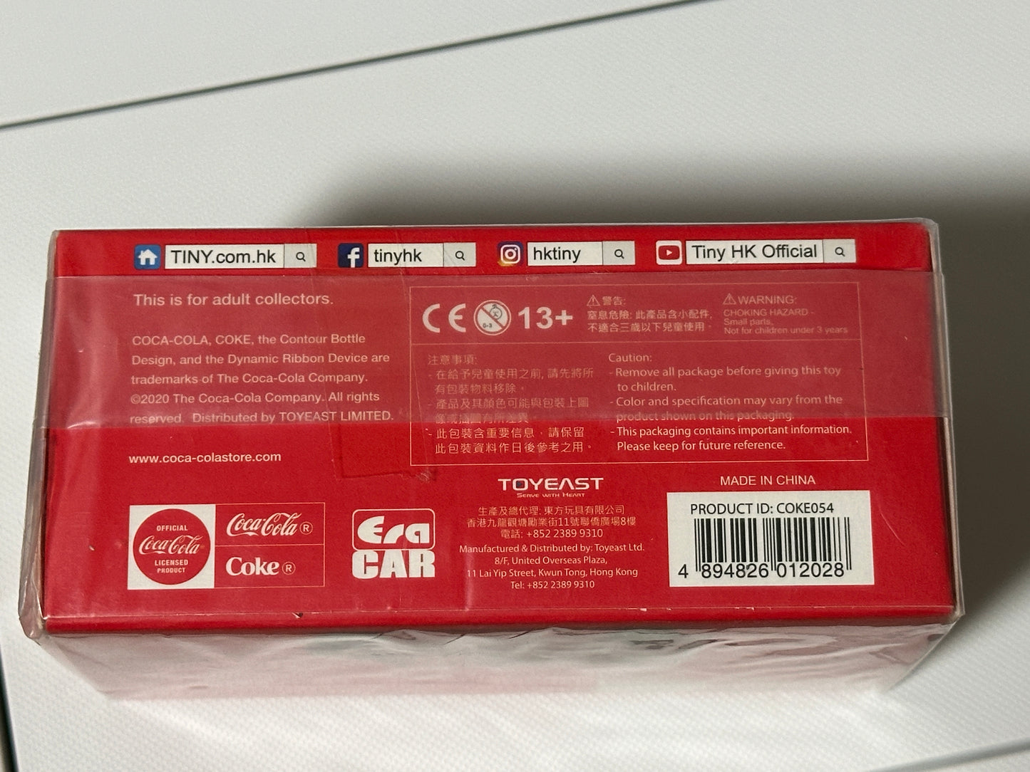 Tiny City Die-cast Model Car - 1/64 Suzuki Every COCA-COLA (Red) タイニーシティ ダイキャストモデルカー - 1/64 スズキ エブリイ COCA-COLA (レッド)