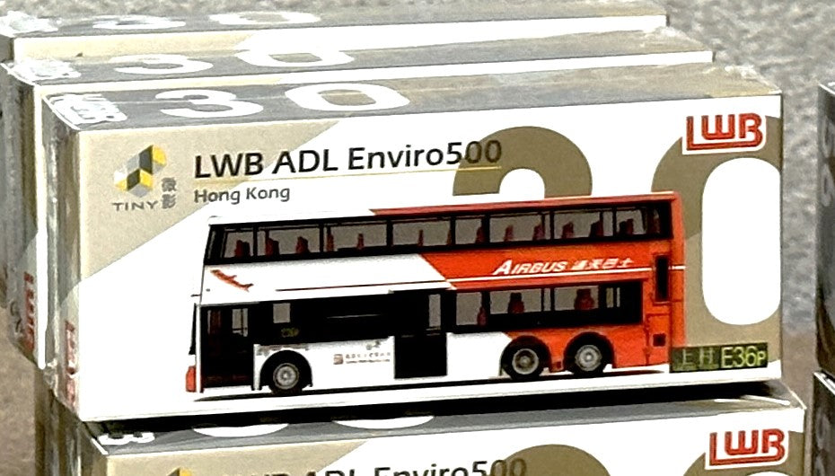 Tiny City Die-cast Model Car - LWB TransBus Enviro500 (E36P) タイニーシティ ダイキャストモデルカー - LWB トランスバス Enviro500 (E36P)