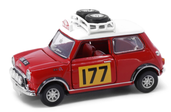 Tiny City Diecast 177 - Mini Cooper Mk1 Rally #177 タイニー シティ ダイキャスト 177 - ミニ クーパー Mk1 ラリー #177