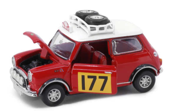 Tiny City Diecast 177 - Mini Cooper Mk1 Rally #177 タイニー シティ ダイキャスト 177 - ミニ クーパー Mk1 ラリー #177