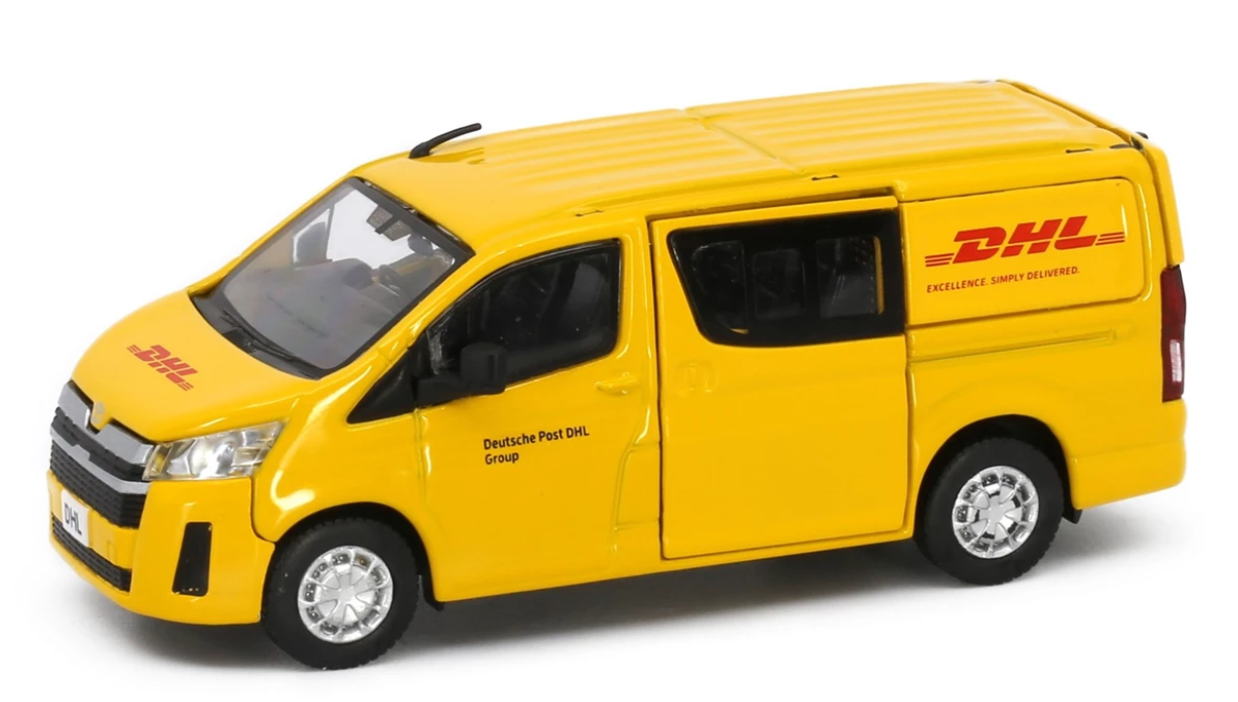 Tiny City Die-cast Model Car - Toyota Hiace H300 DHL タイニーシティ ダイキャストモデルカー - トヨタ ハイエース H300 DHL