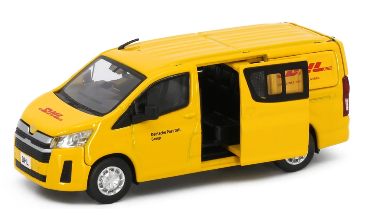 Tiny City Die-cast Model Car - Toyota Hiace H300 DHL タイニーシティ ダイキャストモデルカー - トヨタ ハイエース H300 DHL