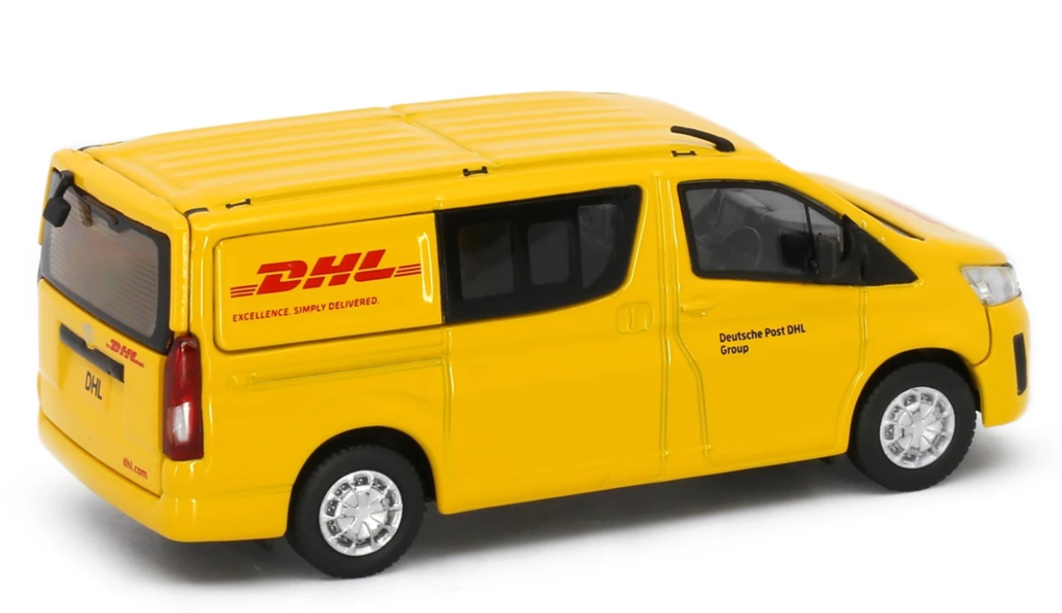 Tiny City Die-cast Model Car - Toyota Hiace H300 DHL タイニーシティ ダイキャストモデルカー - トヨタ ハイエース H300 DHL