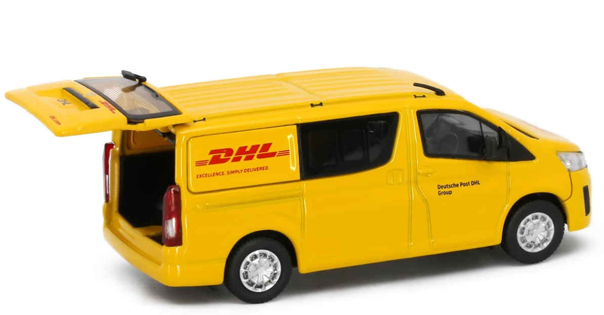 Tiny City Die-cast Model Car - Toyota Hiace H300 DHL タイニーシティ ダイキャストモデルカー - トヨタ ハイエース H300 DHL