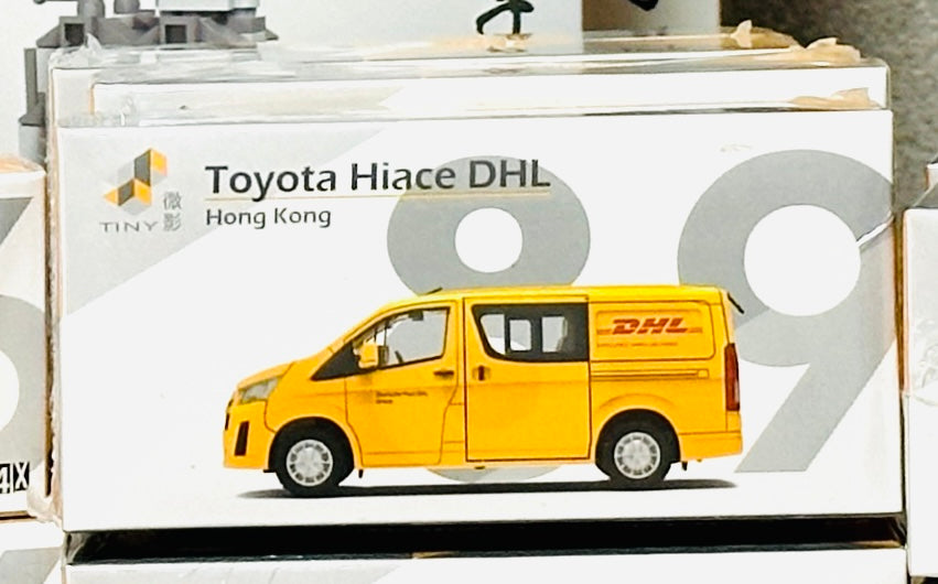 Tiny City Die-cast Model Car - Toyota Hiace H300 DHL タイニーシティ ダイキャストモデルカー - トヨタ ハイエース H300 DHL