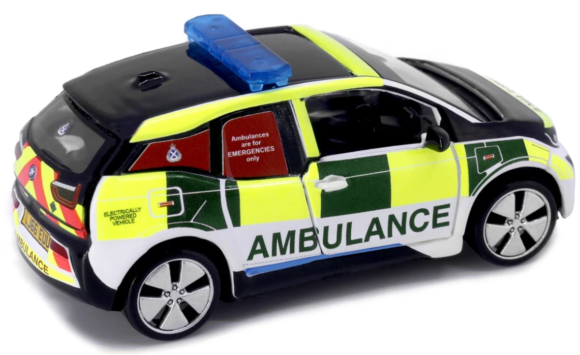 Tiny City UK17 Die-cast Model Car - BMW i3 Scottish Ambulance Service スコットランド救急サービス
