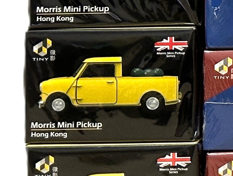 Tiny City Die-cast Model Car - Morris Mini Pickup (Yellow) タイニーシティ ダイキャストモデルカー - モリス ミニ ピックアップ (イエロー)