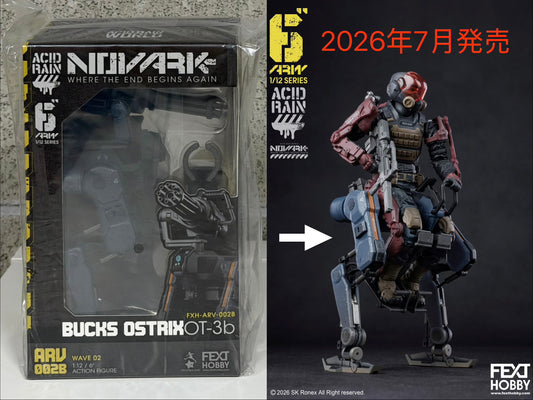 ACID RAIN WORLD《酸雨戦争》アシッドレインワールド  FXH-ARV-002B Bucks Ostrix OT-3b  NOVARK Where the End Begins Again WAVE 0.2  1:12 /6” アクションフィギュア [FEXT HOBBY]