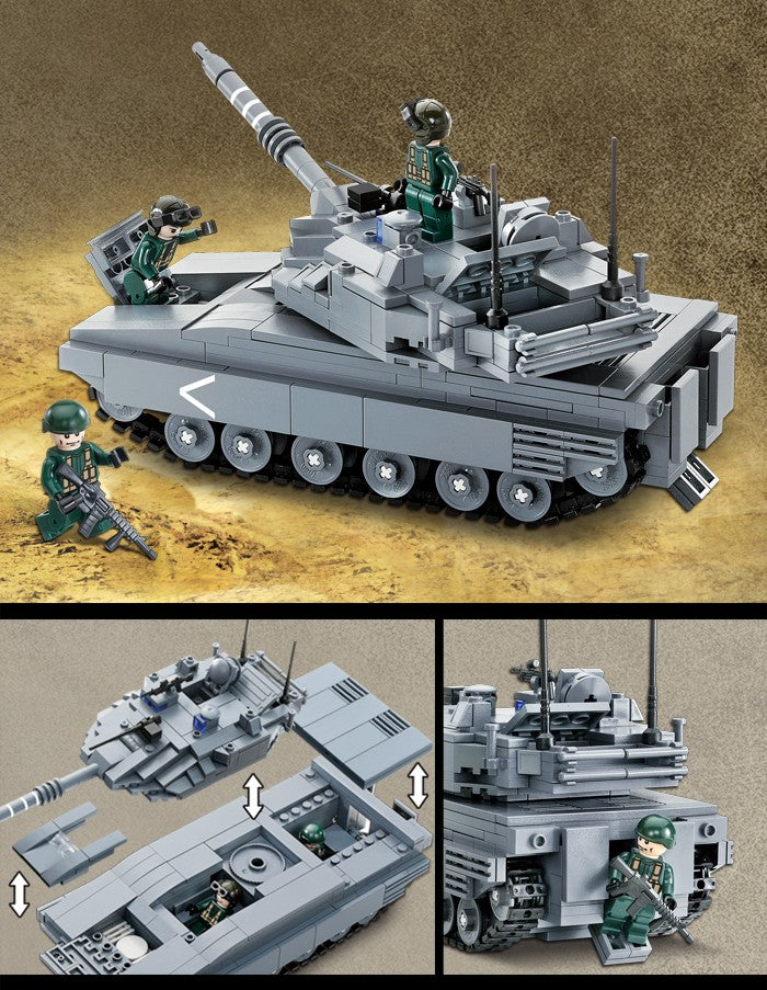 Oxford オックスフォード ブリックマニア メルカバ MK4 戦車 BM35244 ミリタリーブロック玩具