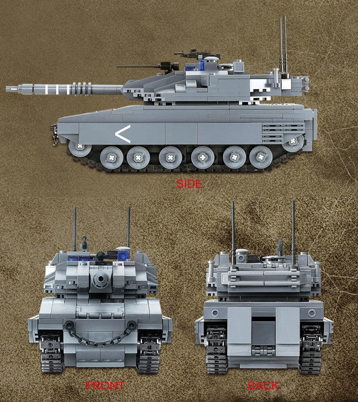 Oxford オックスフォード ブリックマニア メルカバ MK4 戦車 BM35244 ミリタリーブロック玩具