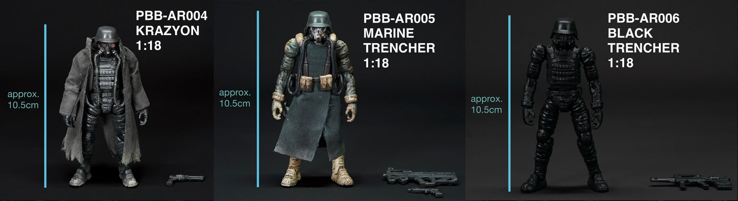 ACID RAIN WORLD 《酸雨戦争》 アシッドレインワールド PBB-AR004 KRAZYON The last line of Defense 1:18 アクションフィギュア 【Project Black Box】