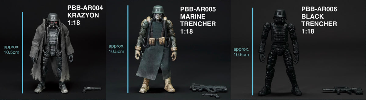 ACID RAIN WORLD 《酸雨戦争》 アシッドレインワールド PBB-AR005 Marine Trencher The last line of Defense 1:18 アクションフィギュア [Project Black Box]
